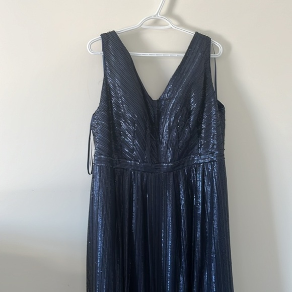 Navy Sequins Special Occasion Gown - Picture 2 of 5